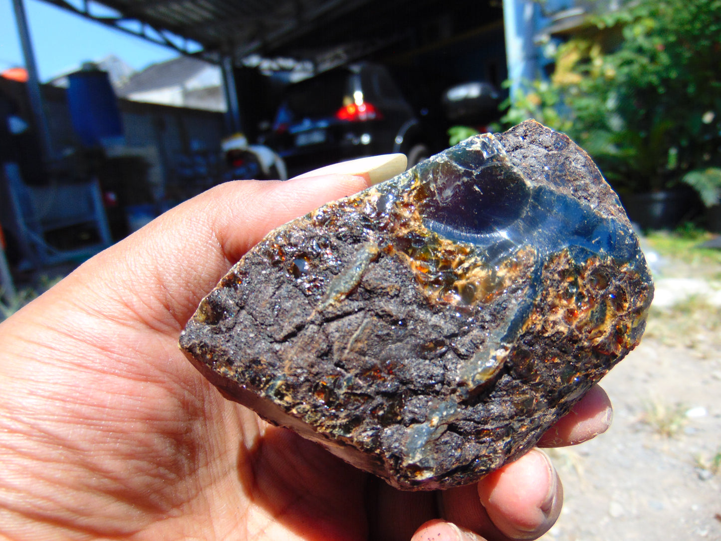 88 gram Rough Raw Indonesian Blue Amber for Healing AGRB69