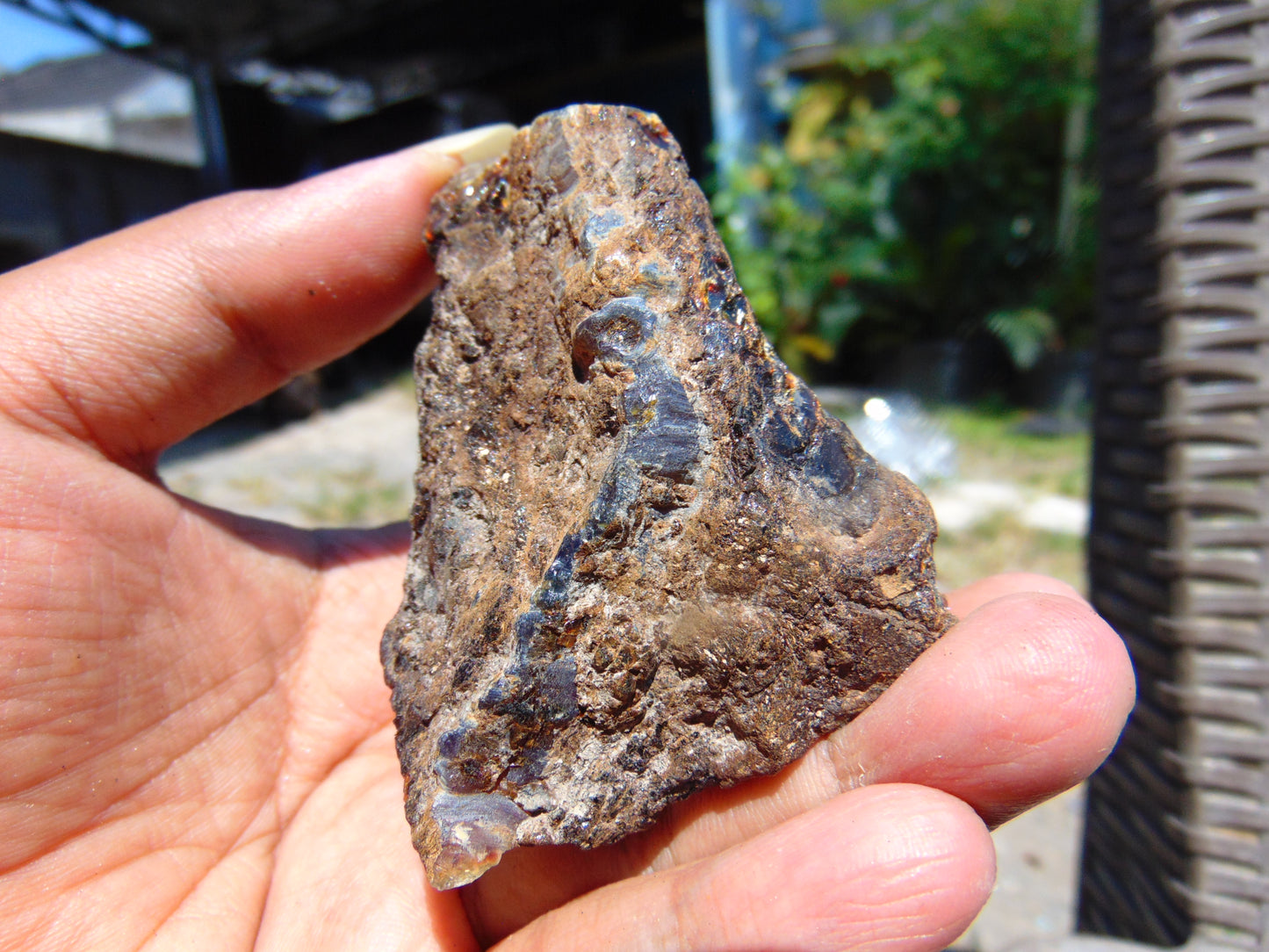 29 gram Rough Raw Indonesian Inclusion Blue Amber for Healing AGRB84