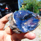 40 gram Rough Raw Indonesian Orange Blue Amber for Healing AGRB113