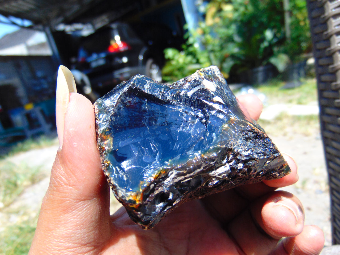 77 gram Rough Raw Indonesian Blue Amber for Healing AGRB79