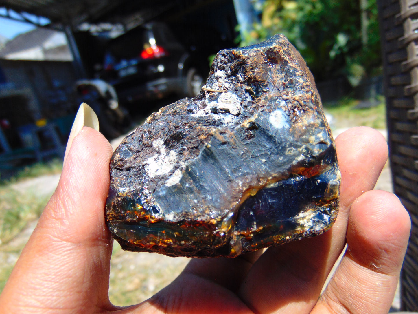 77 gram Rough Raw Indonesian Blue Amber for Healing AGRB79