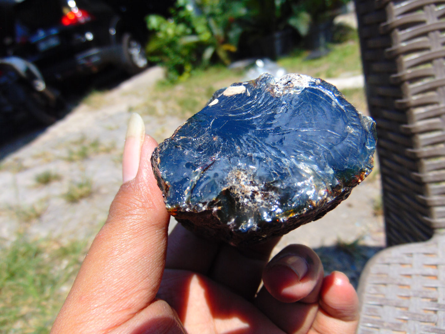 77 gram Rough Raw Indonesian Blue Amber for Healing AGRB79