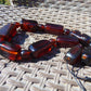 122 gr Small Necklace beads Indonesian Crystal Red Blue Amber for Healing 26NA07