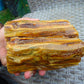452 gram Polished 125x90x55mm Indonesia Yellow Fragrance Amber for Healing KM24