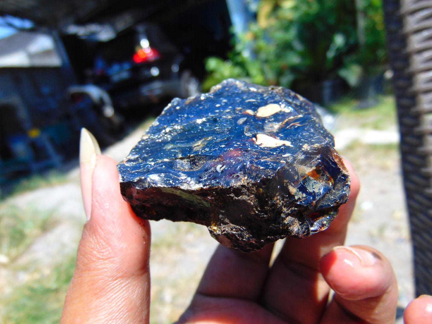 43 gram Rough Raw Indonesian Blue Amber for Healing AGRB78