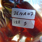 122 gr Small Necklace beads Indonesian Crystal Red Blue Amber for Healing 26NA07