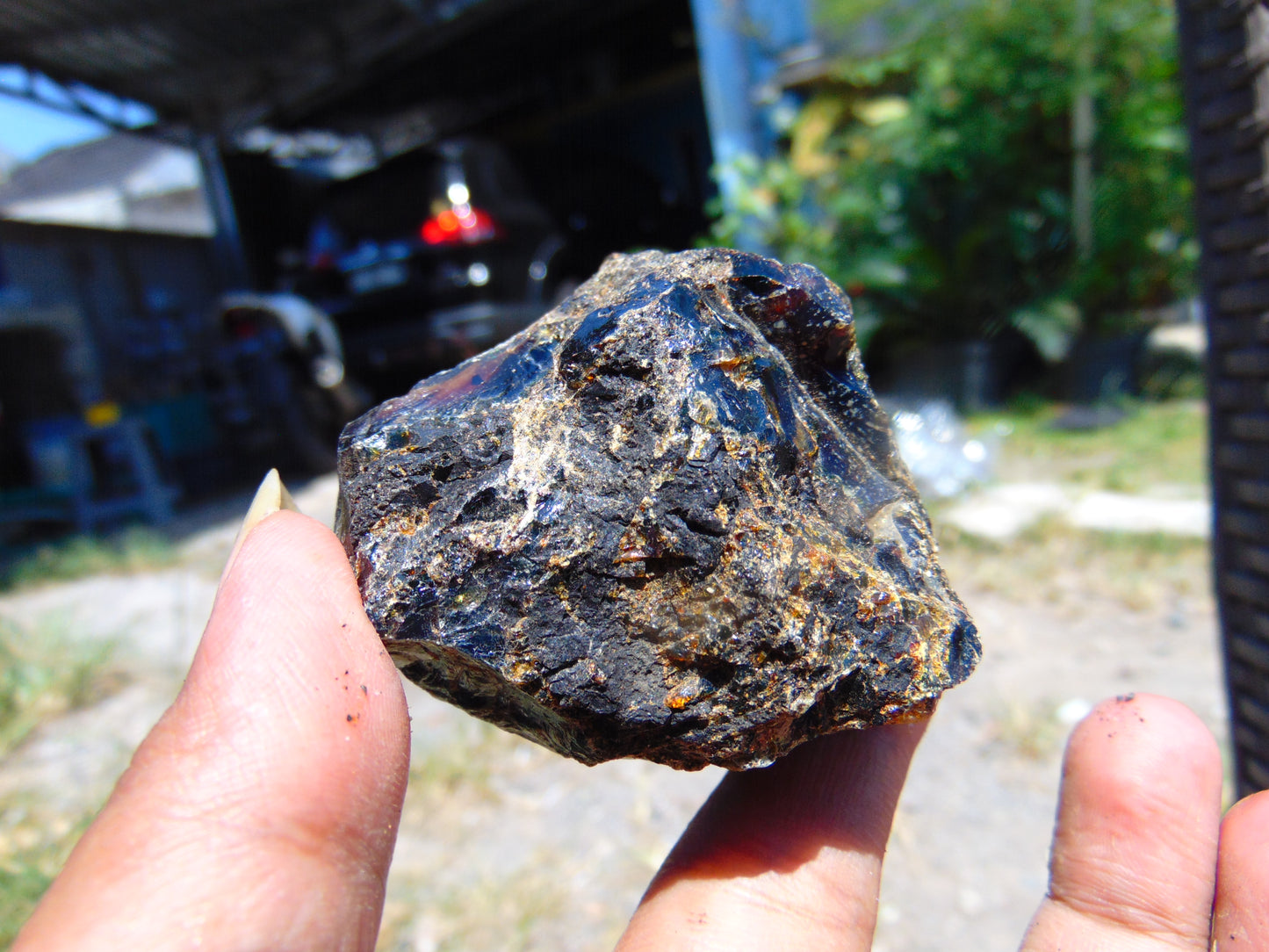 43 gram Rough Raw Indonesian Blue Amber for Healing AGRB78