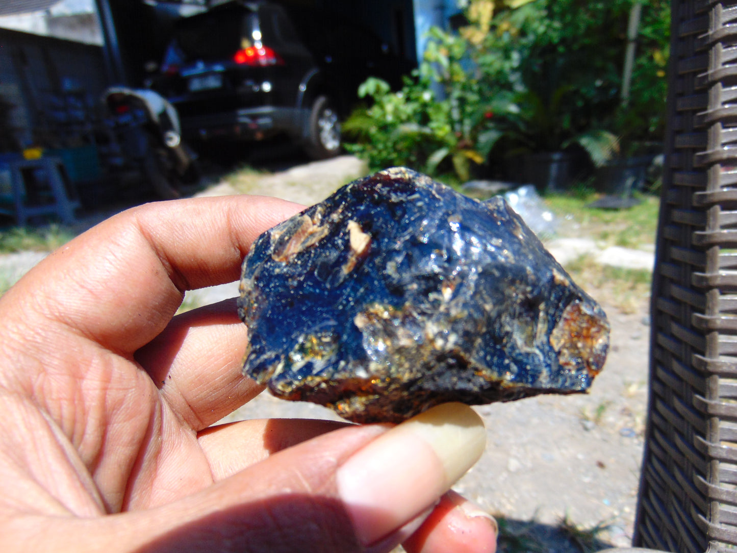 43 gram Rough Raw Indonesian Blue Amber for Healing AGRB78
