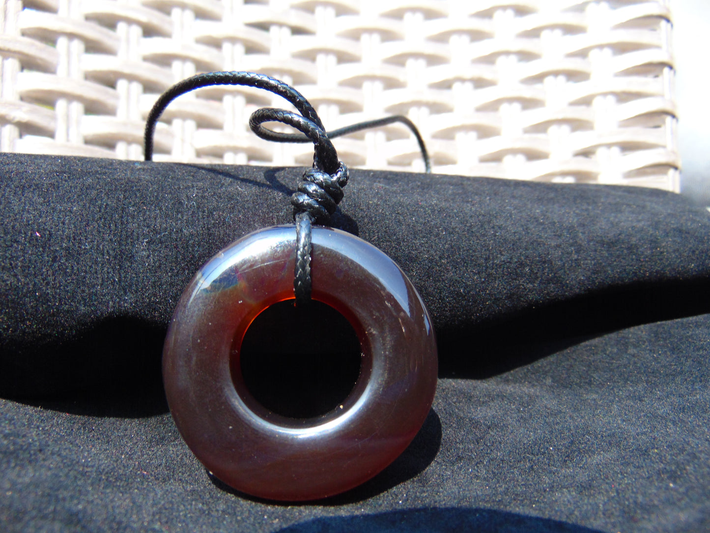 14 gr Ring Pendant Indonesian Red Amber for Healing 26Y90