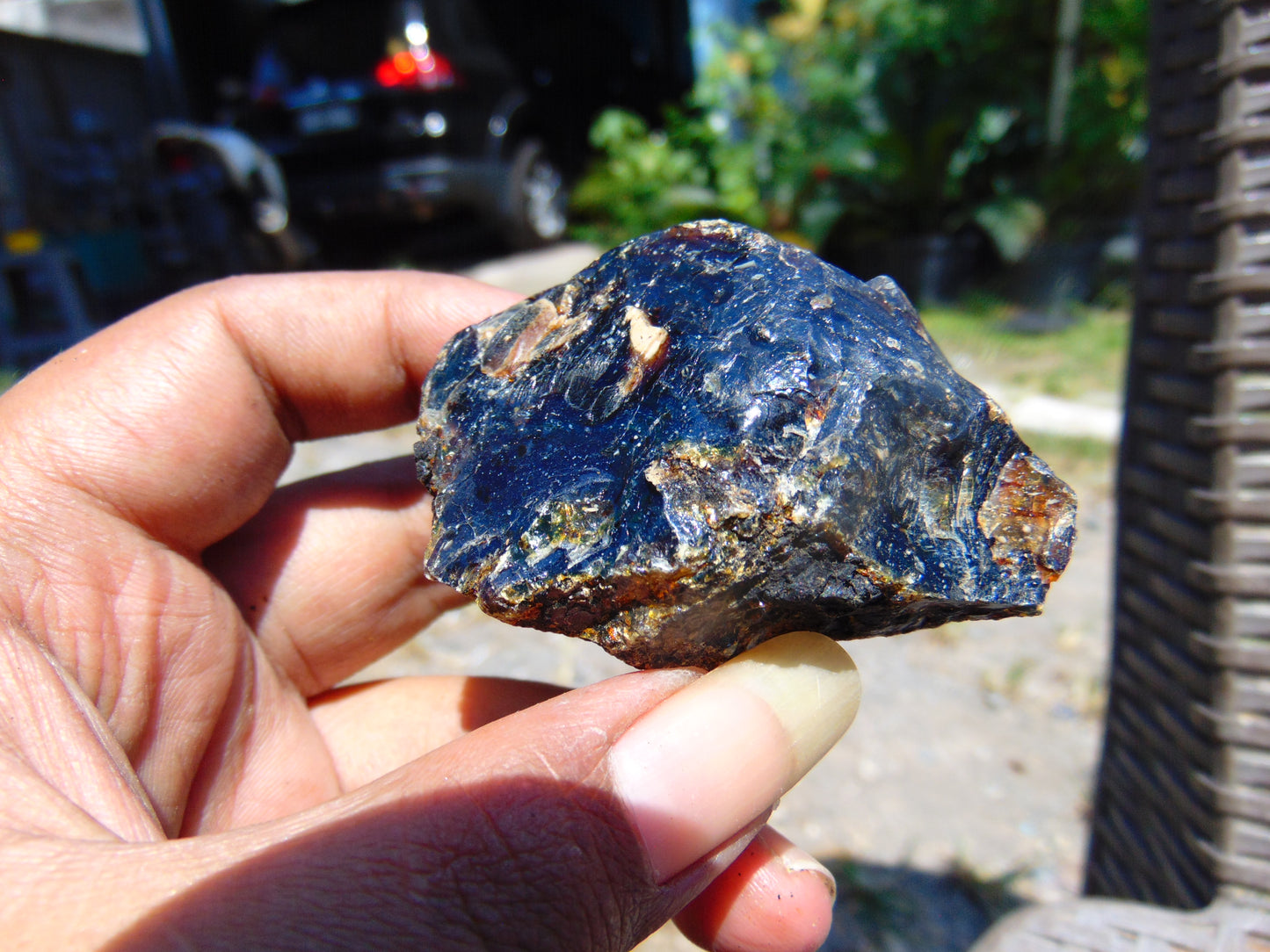 43 gram Rough Raw Indonesian Blue Amber for Healing AGRB78