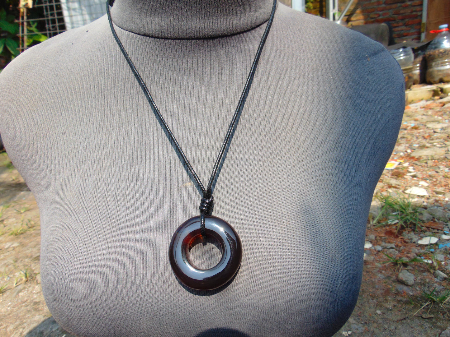 14 gr Ring Pendant Indonesian Red Amber for Healing 26Y90