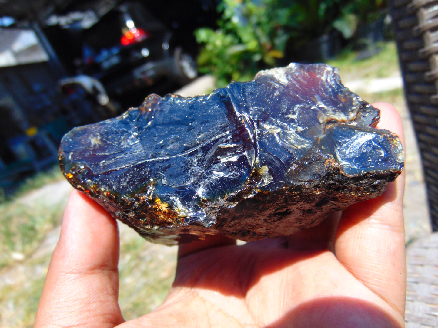 93 gram Rough Raw Indonesian Blue Amber for Healing AGRB54
