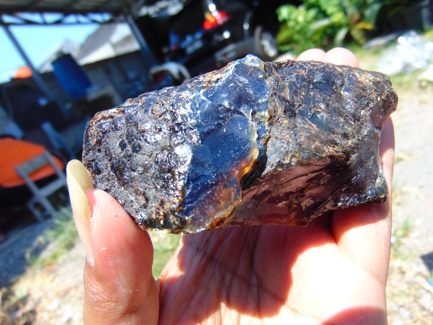93 gram Rough Raw Indonesian Blue Amber for Healing AGRB54