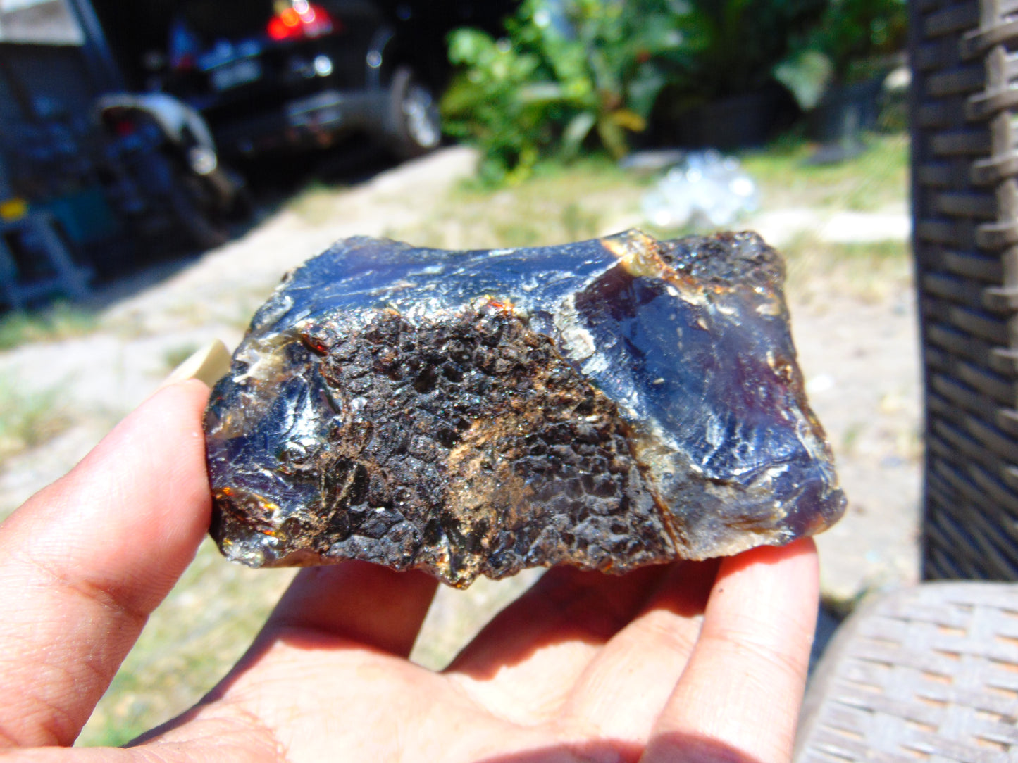 93 gram Rough Raw Indonesian Blue Amber for Healing AGRB54