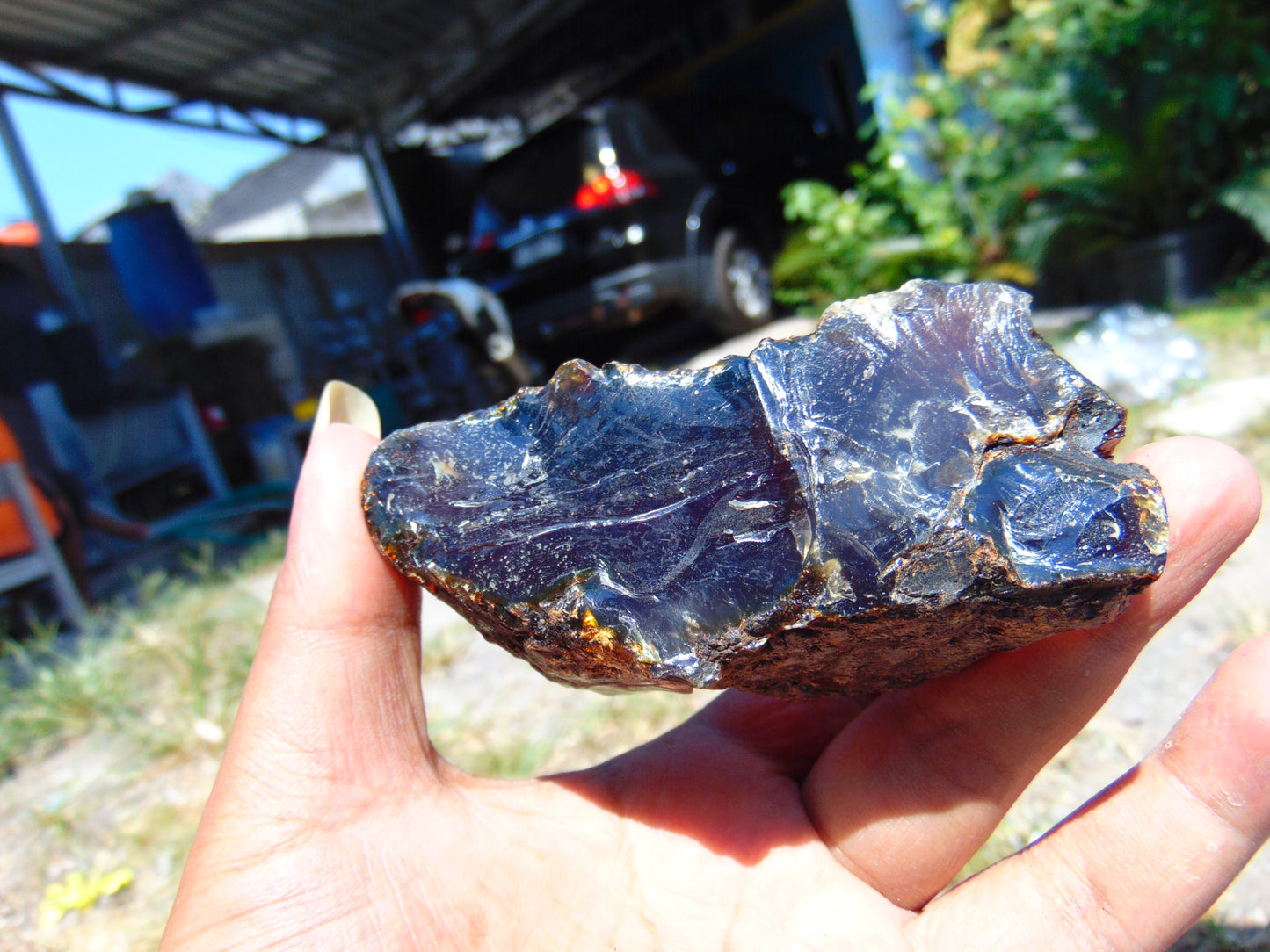 93 gram Rough Raw Indonesian Blue Amber for Healing AGRB54