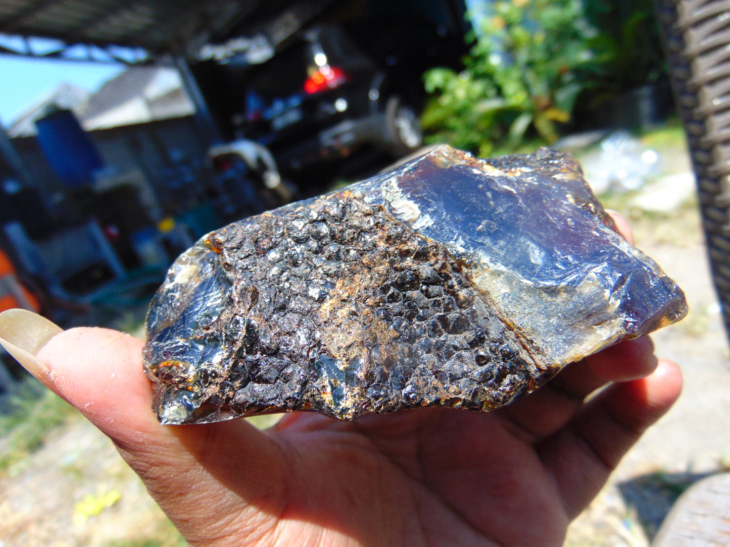 93 gram Rough Raw Indonesian Blue Amber for Healing AGRB54