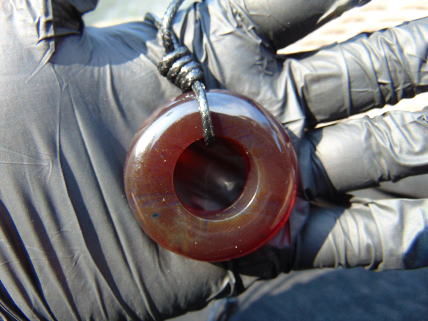 14 gr Donut Pendant Indonesian Amber for Healing 26A46