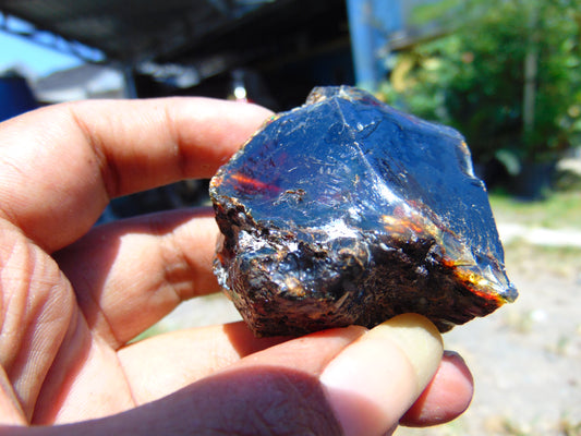 40 gram Rough Raw Indonesian Blue Amber for Healing AGRB68