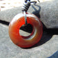 14 gr Donut Pendant Indonesian Crsytal Amber for Healing 26A47