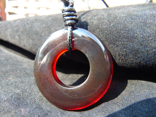 9 gr Donut Pendant Indonesian Amber for Healing 26A41
