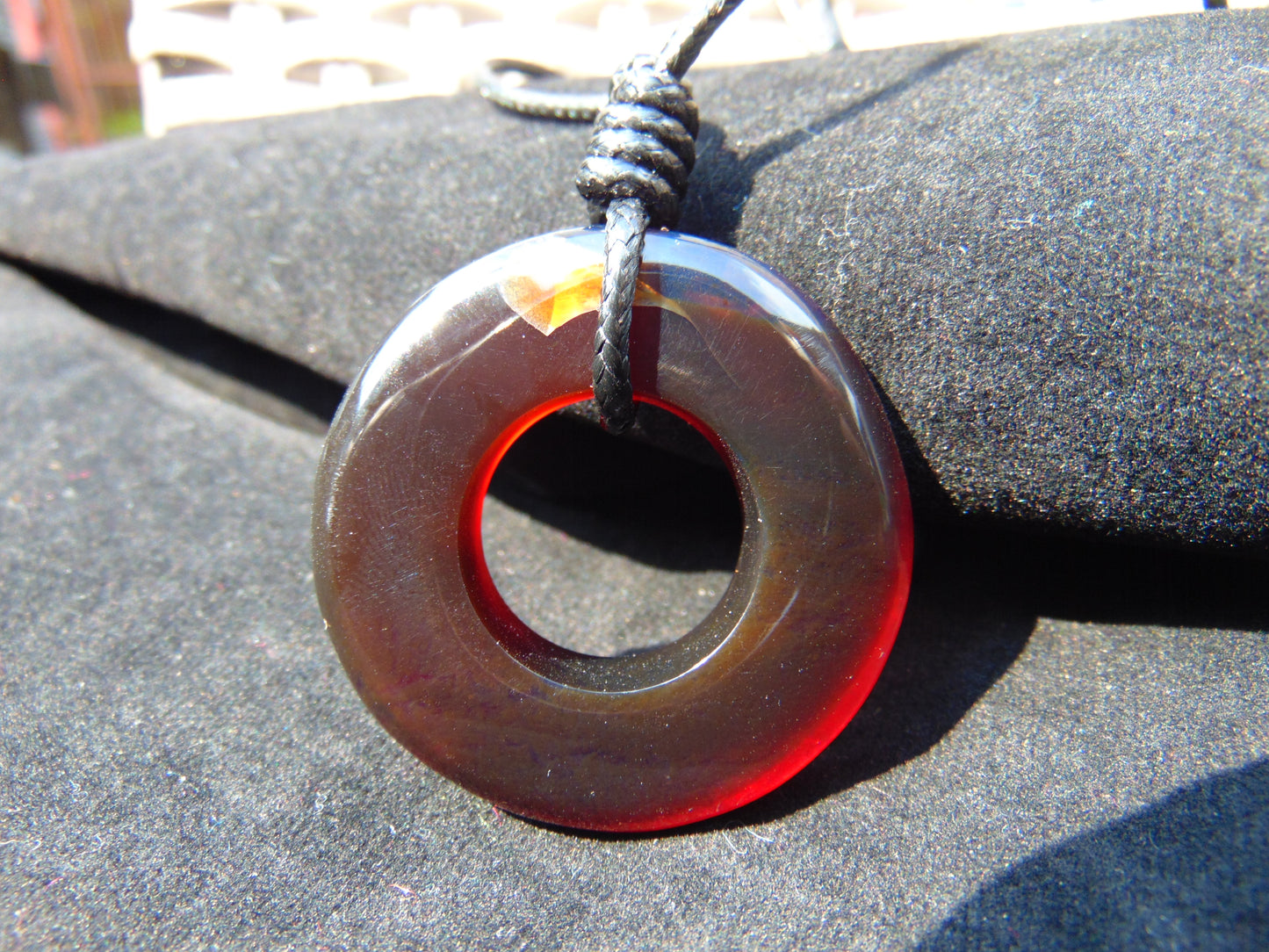 9 gr Donut Pendant Indonesian Amber for Healing 26A41