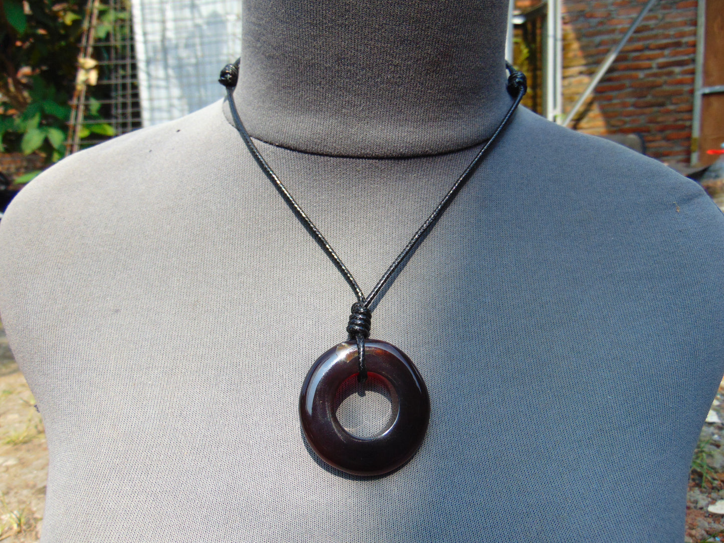 9 gr Donut Pendant Indonesian Amber for Healing 26A41