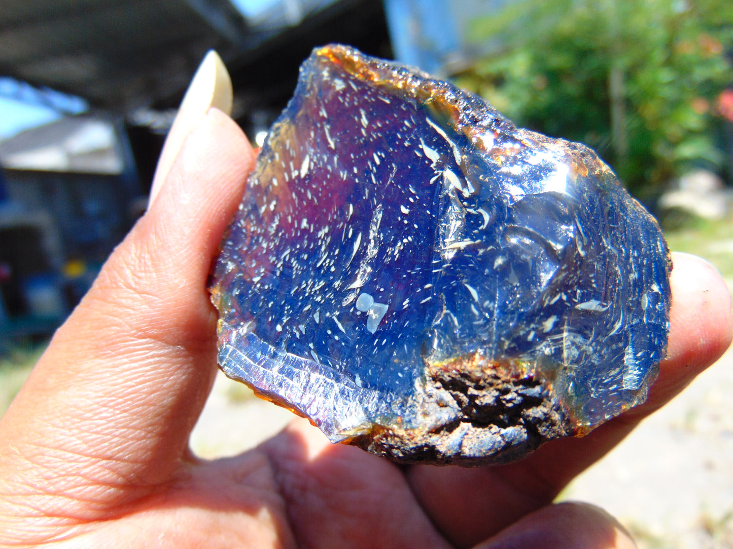 25 gram Rough Raw Indonesian Blue Amber for Healing AGRB71
