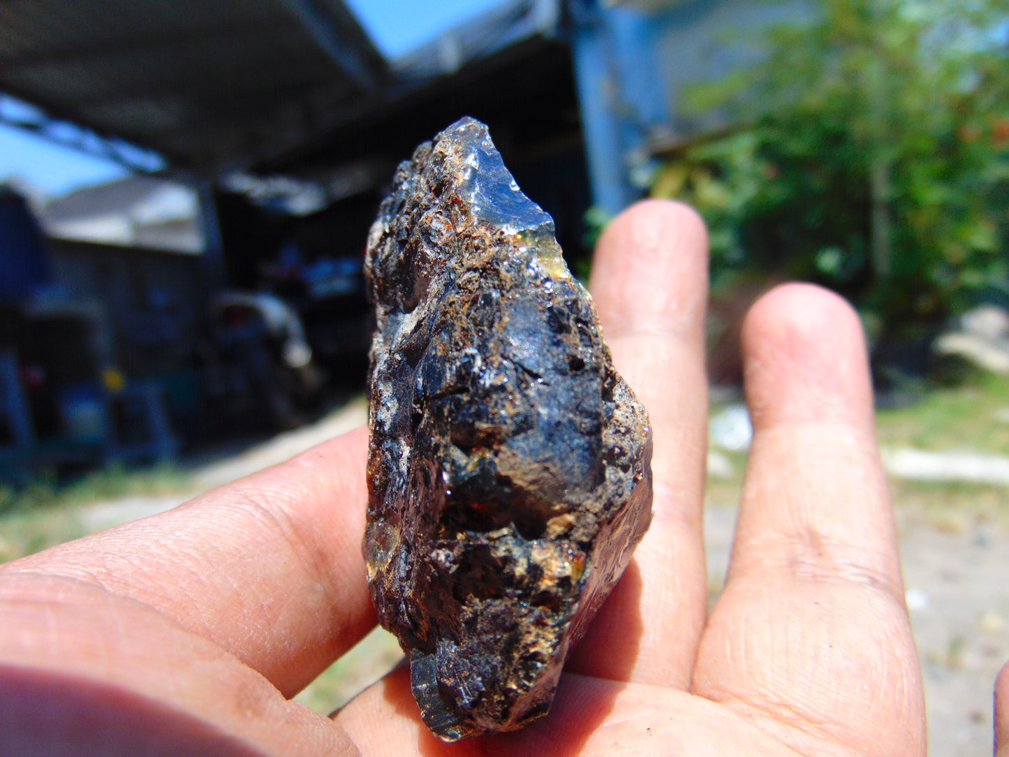 25 gram Rough Raw Indonesian Blue Amber for Healing AGRB71