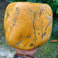 1146 gram Polished 140x135x75mm Indonesia Yellow Fragrance Amber for Healing 25K6