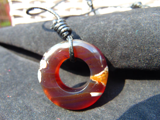 11 gr Ring Pendant Indonesian Red Amber for Healing 26A42