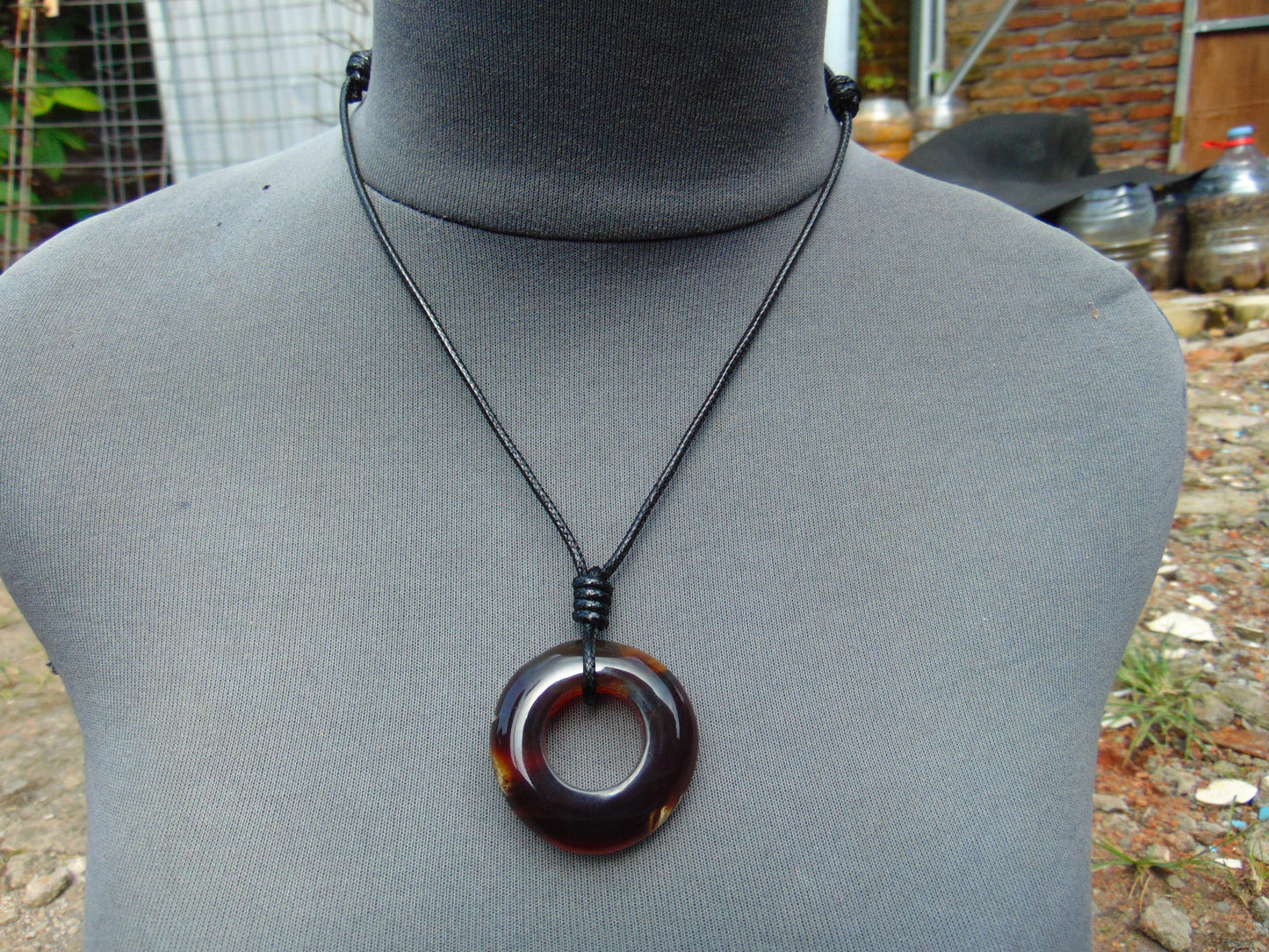 11 gr Ring Pendant Indonesian Red Amber for Healing 26A42