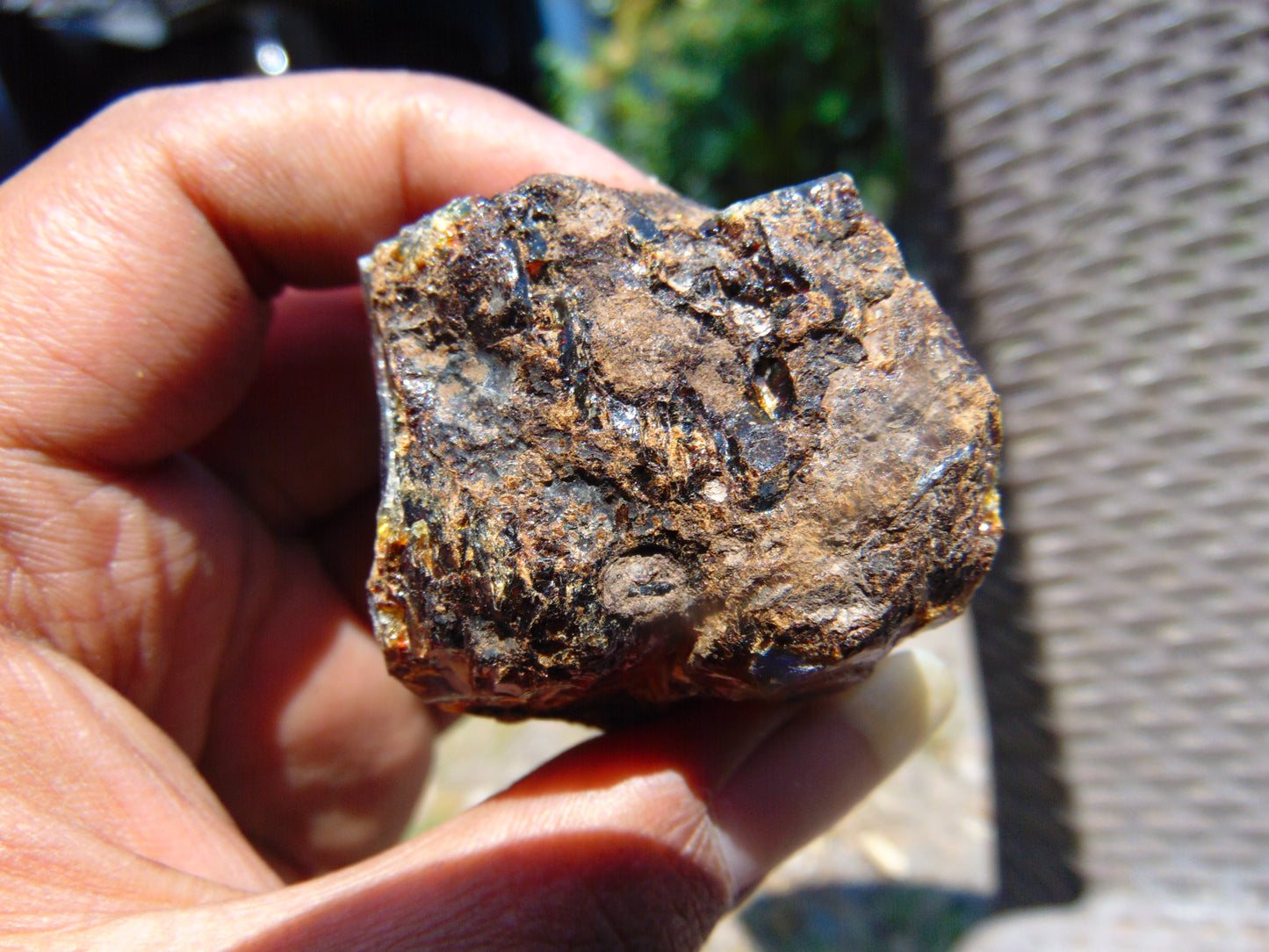 42 gram Rough Raw Indonesian Violet Blue Amber for Healing AGRB56