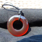 7.9 gr Donut Pendant Indonesian Red Amber for Healing 26N94