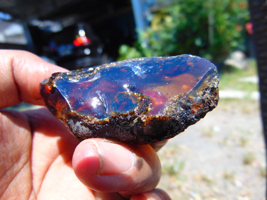 17 gram Rough Raw Indonesian Cystal Blue Amber for Healing AGRB82