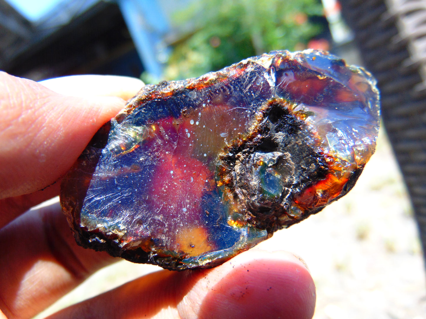 17 gram Rough Raw Indonesian Cystal Blue Amber for Healing AGRB82