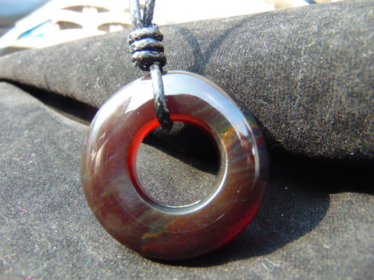 10 gr Donut Pendant Indonesian Crsytal Amber for Healing 26N89