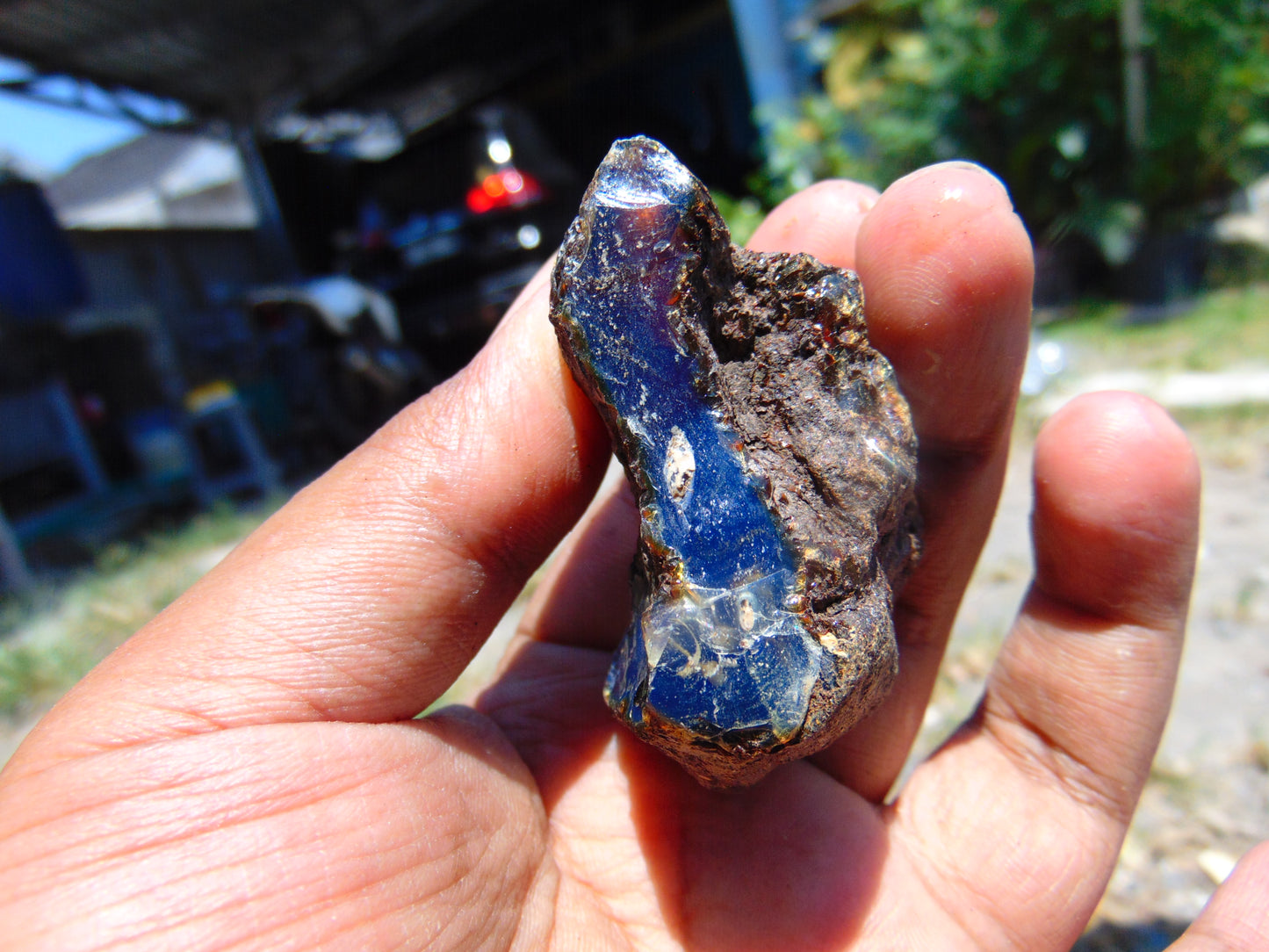 22 gram Rough Raw Indonesian Inclusion Blue Amber for Healing AGRB85