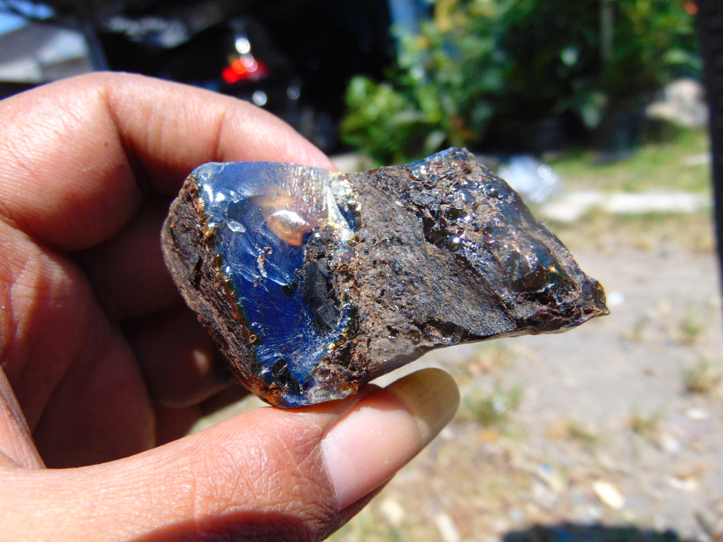 22 gram Rough Raw Indonesian Inclusion Blue Amber for Healing AGRB85