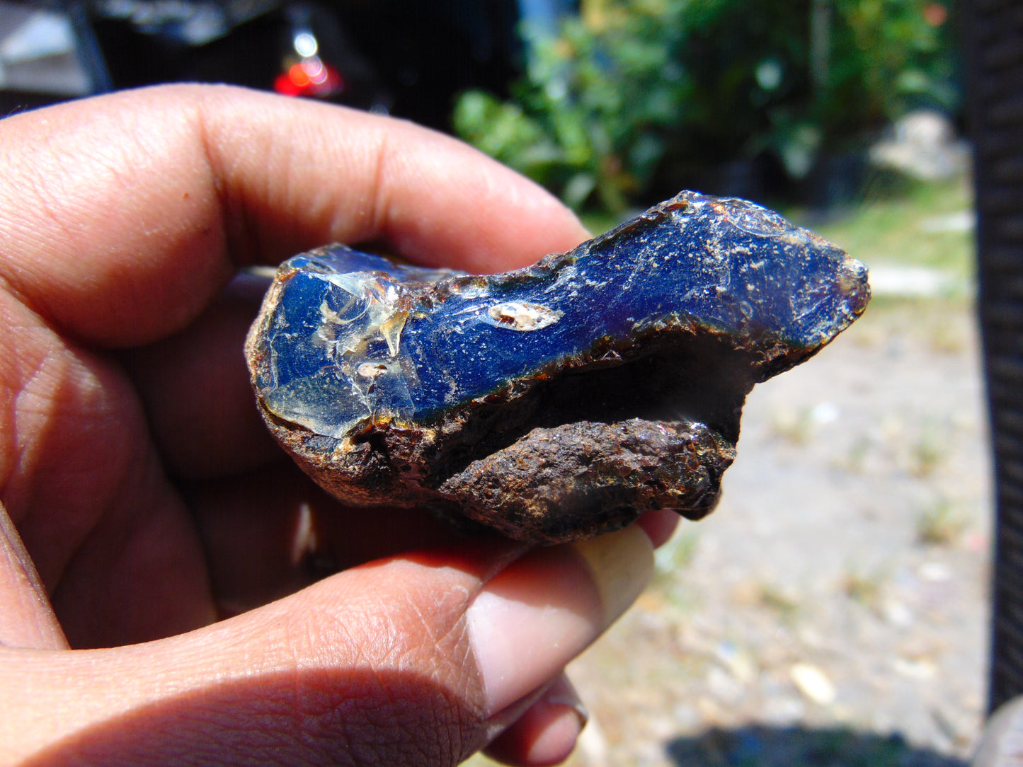 22 gram Rough Raw Indonesian Inclusion Blue Amber for Healing AGRB85