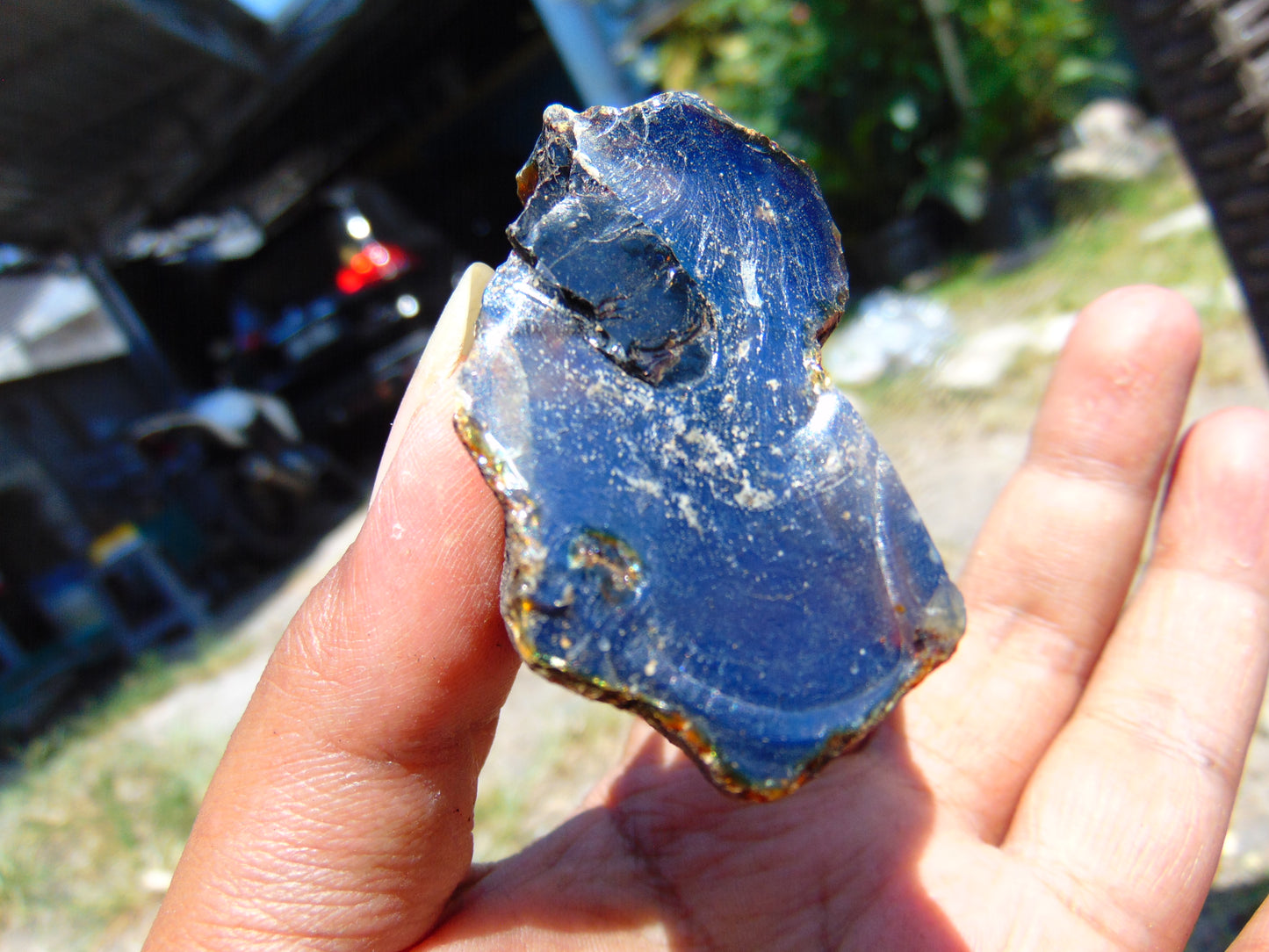 22 gram Rough Raw Indonesian Inclusion Blue Amber for Healing AGRB85