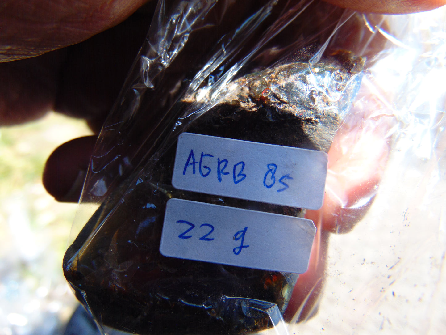 22 gram Rough Raw Indonesian Inclusion Blue Amber for Healing AGRB85
