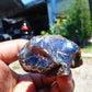 25 gram Rough Raw Indonesian Orange Blue Amber for Healing AGRB112