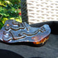 105 gr Calligraphy 2D carving Indonesian Purple Amber for Healing CA6