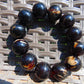 56 gram 12 Beads Mala Bracelet Indonesian Dark Red Amber 20 mm for Healing G20B23