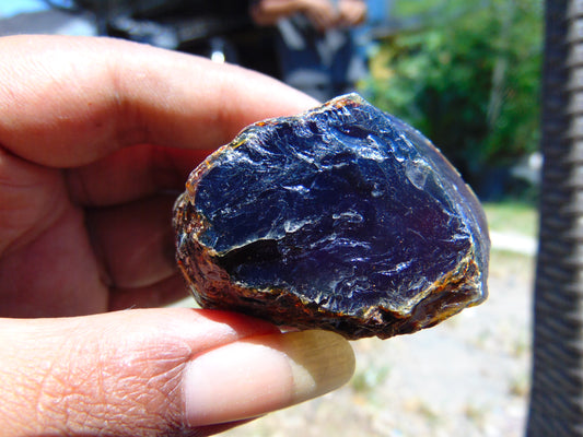 32 gram Rough Raw Indonesian Blue Amber for Healing AGRB80