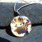 9 gram Chip Pendant Indonesian white Blue Amber for Healing 26A63
