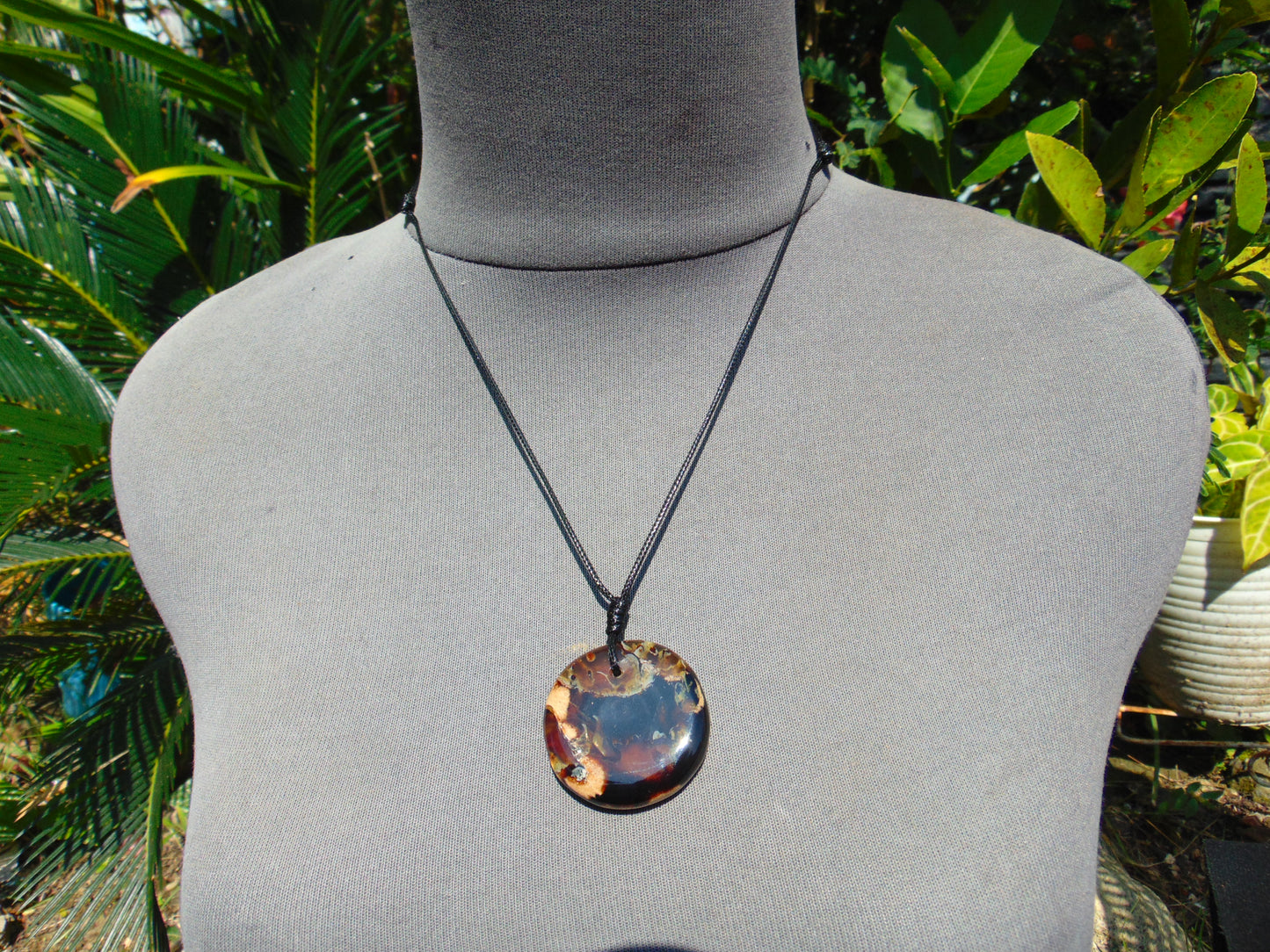 9 gram Chip Pendant Indonesian white Blue Amber for Healing 26A63