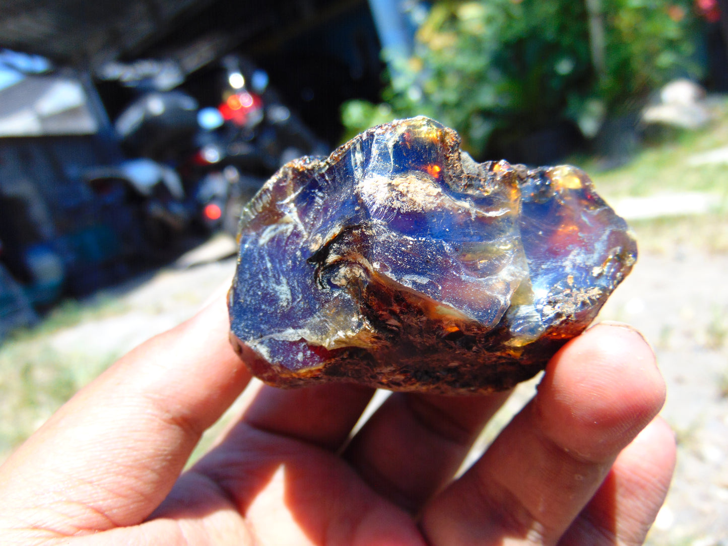 48 gram Rough Raw Indonesian Blue Amber for Healing AGRB74