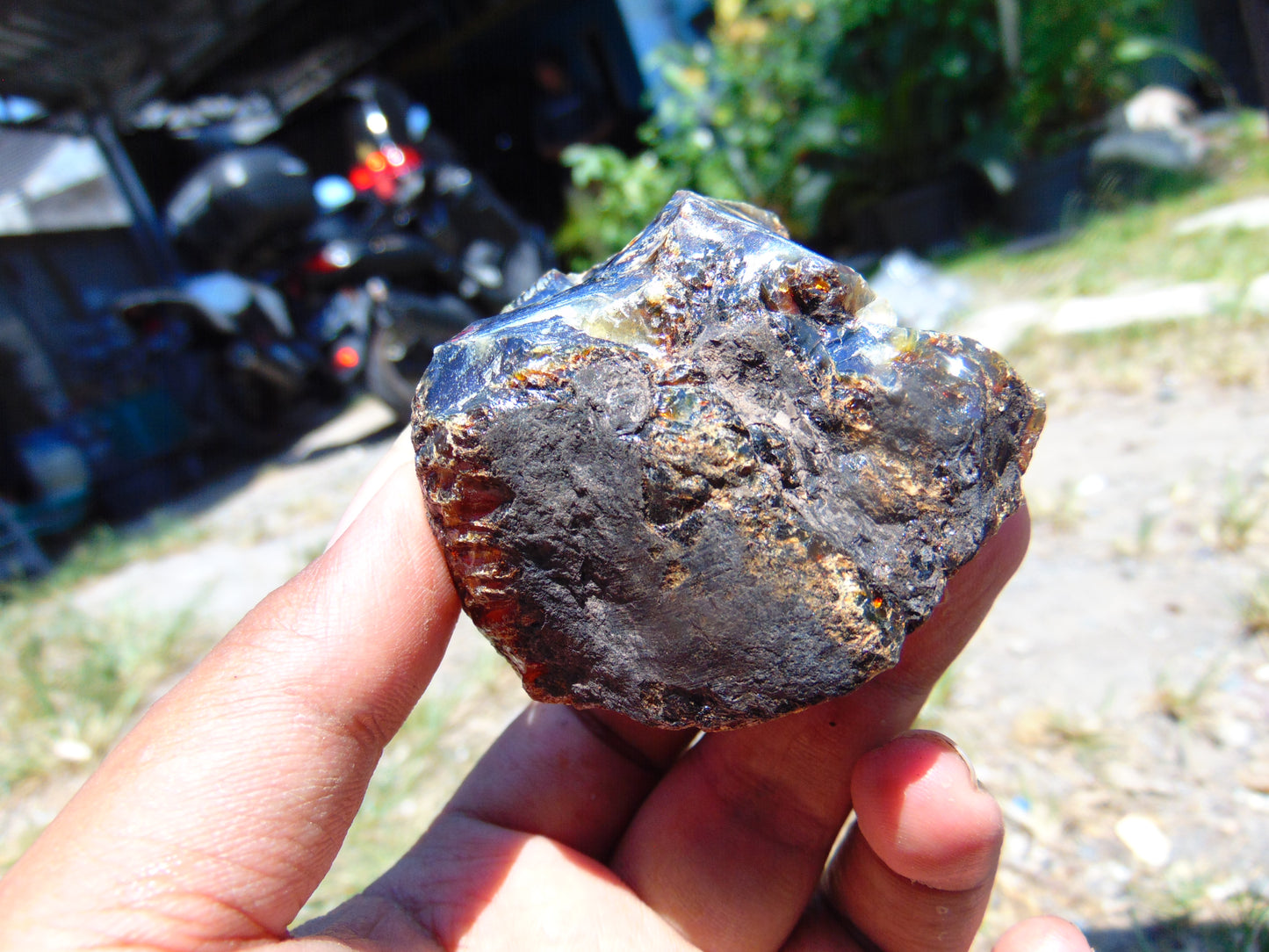 48 gram Rough Raw Indonesian Blue Amber for Healing AGRB74
