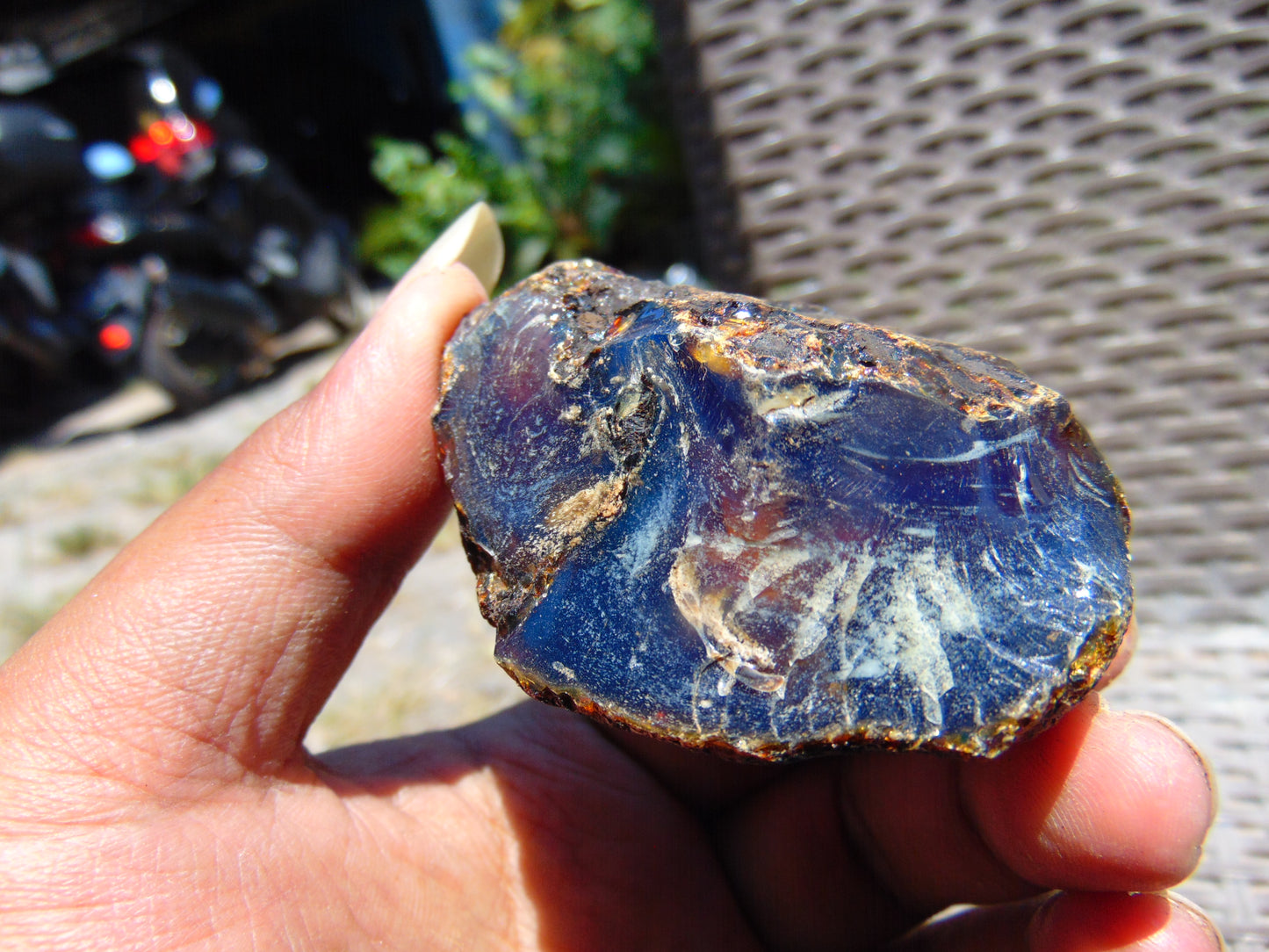 48 gram Rough Raw Indonesian Blue Amber for Healing AGRB74